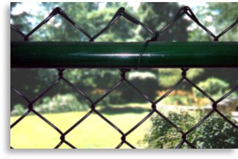 Color chain link fence