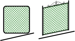 Gate Round and Square on Slope