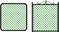 Gate Round and Square