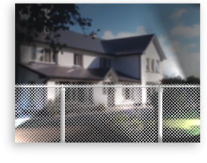 Home with fence