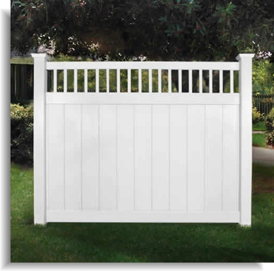 Contemporary Vinyl Fence